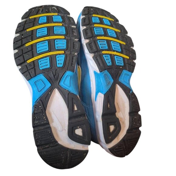 Nike Sneakers Initiator White Blue Neon Running Training Lace Up Shoes with Logo - Picture 5 of 6